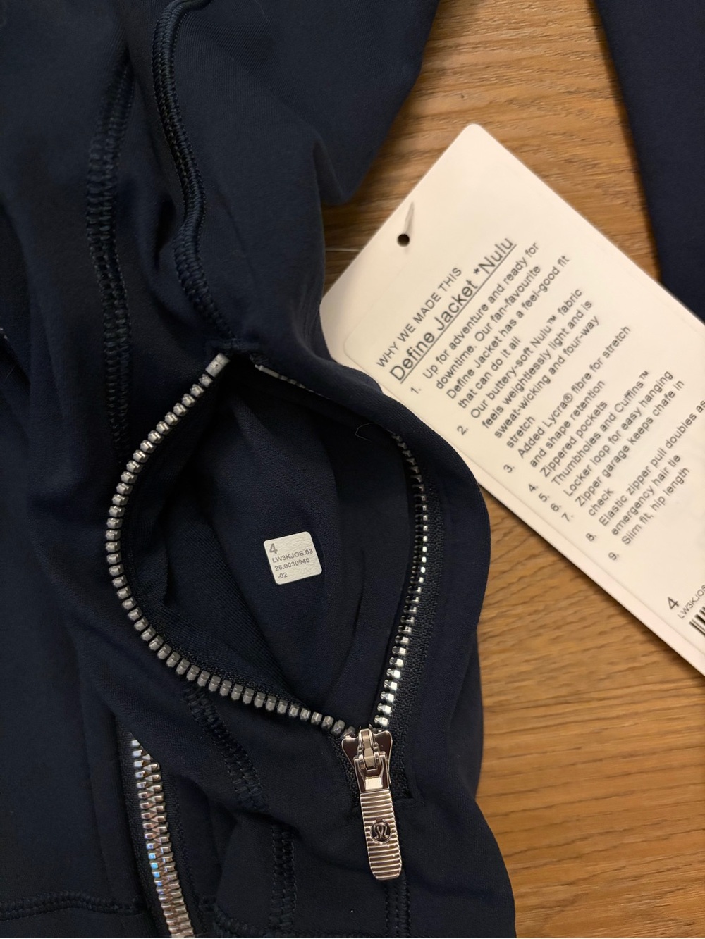 lululemon athletica Navy Full-Zip Scuba Jacket - Picture 4 of 4